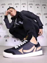 Load image into Gallery viewer, Black Denim Numbawonz V1