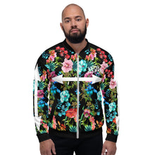 Load image into Gallery viewer, Floral Unisex Bomber Jacket