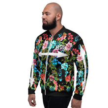 Load image into Gallery viewer, Floral Unisex Bomber Jacket