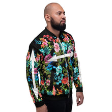 Load image into Gallery viewer, Floral Unisex Bomber Jacket