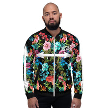 Load image into Gallery viewer, Floral Unisex Bomber Jacket
